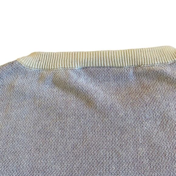 NWOT White Modcoth Chevron Pattern Cap Sleeve Sweater - Picture 8 of 12